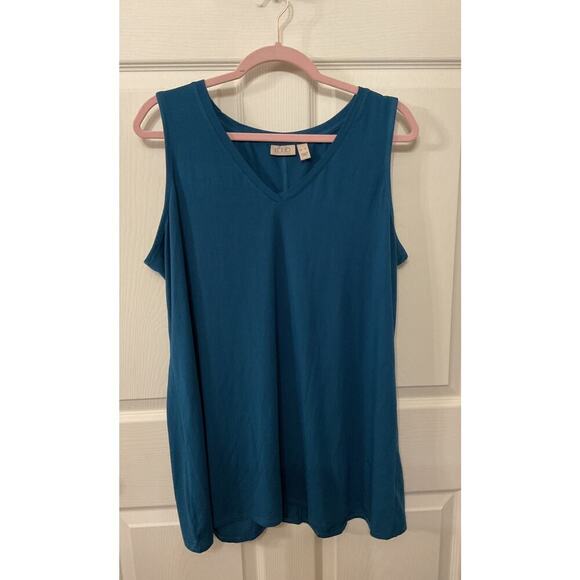 LOGO by Lori Goldstein Bundle (2) Viscose Spandex Tunic Tanks , XL - Picture 4 of 14